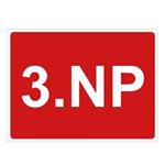 Označenie podlažia - 3.NP, plast 1 mm, 200x150mm