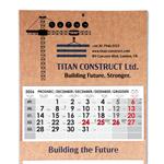 Pięciomiesięczny kalendarz Kvinto Kraft składany czeski 2027 - szary