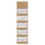 Pięciomiesięczny kalendarz Kvinto Kraft składany czeski ze spiralą 2027 - szary