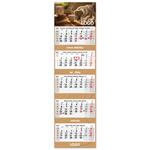 Pięciomiesięczny kalendarz Kvinto składany czeski 2027 - szary