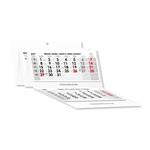 Pięciomiesięczny kalendarz Kvinto składany czeski 2027 - szary