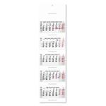 Pięciomiesięczny kalendarz Kvinto składany czeski 2027 - szary