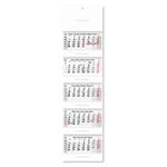 Pięciomiesięczny kalendarz Kvinto składany czeski ze spiralą 2027 - szary