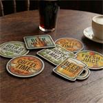 Podkładki pod piwo, aluminiowe, nadruk jednostronny - na zamówienie