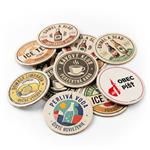 Podkładki pod piwo, okrągłe, papierowe, 10 cm, nadruk dwustronny - na zamówienie