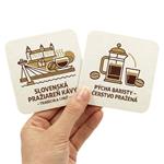 Podkładki pod piwo, papierowe, kwadratowe, 93 mm x 93 mm, nadruk dwustronny - na zamówienie