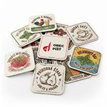 Podkładki pod piwo, papierowe, kwadratowe, 93 mm x 93 mm, nadruk jednostronny - na zamówienie