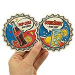 Podkładki pod piwo, papierowe, o specjalnym kształcie, nadruk dwustronny - na zamówienie