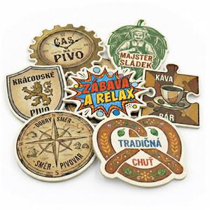 Podkładki pod piwo, papierowe, o specjalnym kształcie, nadruk jednostronny - na zamówienie