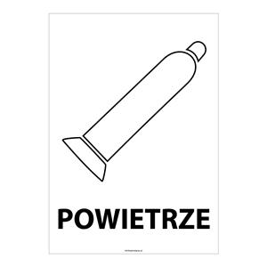 POWIETRZE, naklejka 148x210 mm