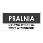 PRALNIA, szary - płyta PVC 2 mm z dziurkami 190x90 mm