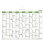 Ścienna mapa planer 2027 CZ - 100 x 80 cm - zielona