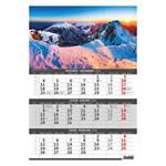 Ścienny Kalendarz 2024 - Góry - Trzymiesięczny