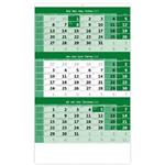 Ścienny Kalendarz 2024 - Zielony trzymiesięczny
