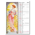 Ścienny Kalendarz 2026 - Alfons Mucha
