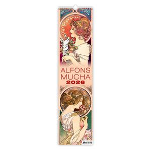 Ścienny Kalendarz 2026 krawat - Alfons Mucha