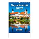 Ścienny Kalendarz 2026 - Najpiękniejsze miejsca Czeskiej Republiki