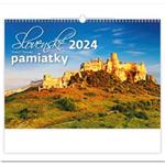 Ścienny kalendarza 2024 - Słowackie zabytki