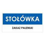 STOŁÓWKA, niebieski - płyta PVC 1 mm 190x90 mm