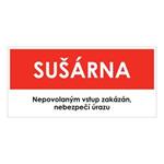 SUŠÁRNA, červená, plast 2 mm 190x90 mm