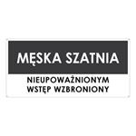 SZATNIA MĘSKA, szary - płyta PVC 2 mm z dziurkami 190x90 mm