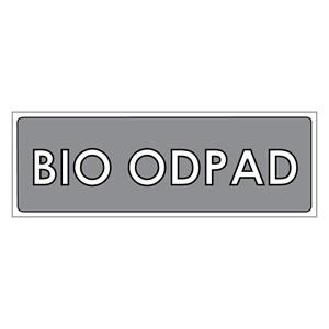 Triedený odpad-Bioodpad,plast 1mm,290x100mm