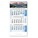 Trzymiesięczny kalendarz Trio czeski 2027 - niebieski