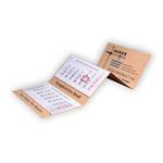 Trzymiesięczny kalendarz Trio Kraft składany czeski 2027 - niebieski