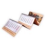 Trzymiesięczny kalendarz Trio Kraft składany czeski ze spiralą 2027 - szary