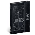 Tygodniowy kalendarz książkowy 2026 B6 magnetyczny Harry Potter - Lumos