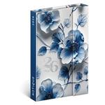 Tygodniowy kalendarz książkowy 2026 B6 magnetyczny Kwiat porcelanowy