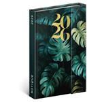 Tygodniowy kalendarz książkowy 2026 B6 magnetyczny Monstera