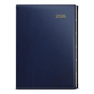 Tygodniowy kalendarz książkowy 2026 Oskar Premier A5 - niebieski