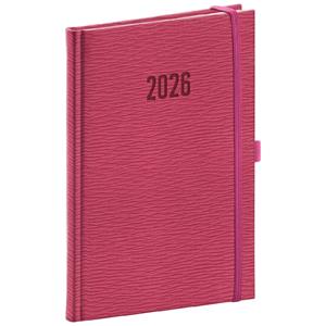 Tygodniowy kalendarz książkowy 2026 Rivoli - różowy