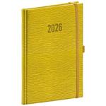 Tygodniowy kalendarz książkowy 2026 Rivoli - żółto-zielony
