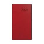 Tygodniowy kalendarz książkowy kieszonkowy 2025 Jakub Vivella - bordowy