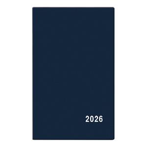 Tygodniowy kalendarz książkowy kieszonkowy 2026 Alois PVC - niebieski