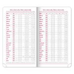 Tygodniowy kalendarz książkowy kieszonkowy 2026 Aprint Top - morska