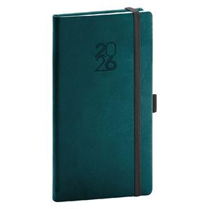 Tygodniowy kalendarz książkowy kieszonkowy 2026 Aprint Top - morska