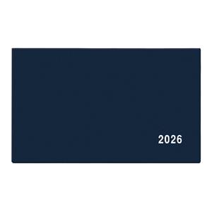 Tygodniowy kalendarz książkowy kieszonkowy 2026 Cyryl PVC - niebieski