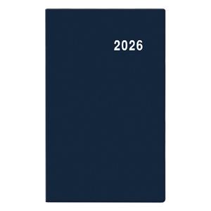 Tygodniowy kalendarz książkowy kieszonkowy 2026 Gustaw PVC - niebieski