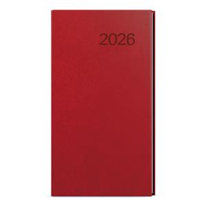 Tygodniowy kalendarz książkowy kieszonkowy 2026 Jakub Vivella - bordowy