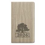 Tygodniowy kalendarz książkowy kieszonkowy 2026 Jakub Wood - jasny brąz