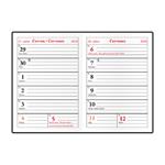 Tygodniowy kalendarz książkowy kieszonkowy 2026 Ladislav PVC - bordowy