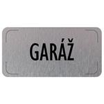 Znak drzwi - Garaż, płyta aluminiowa, 160 x 80 mm