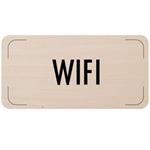 Znak drzwi - Wi-Fi, płyta drewniana, 160 x 80 mm