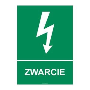 ZWARCIE, naklejka 210x297 mm